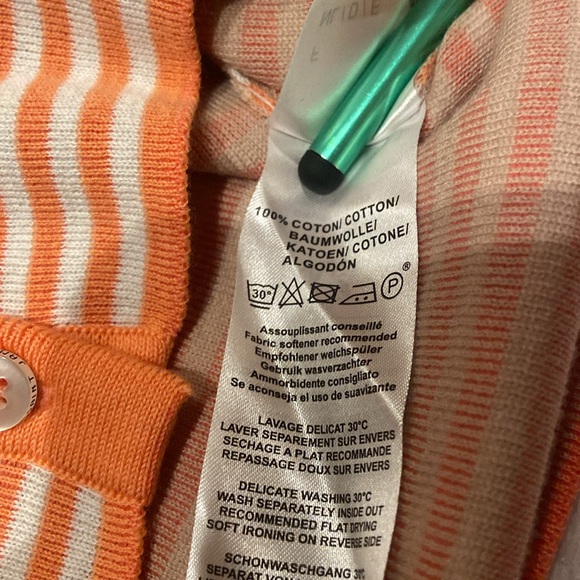 BEAUTIFUL SAINT JAMES PISTOIA Size 14 NWT Button Front Sweater MSRP $255 - Picture 12 of 13